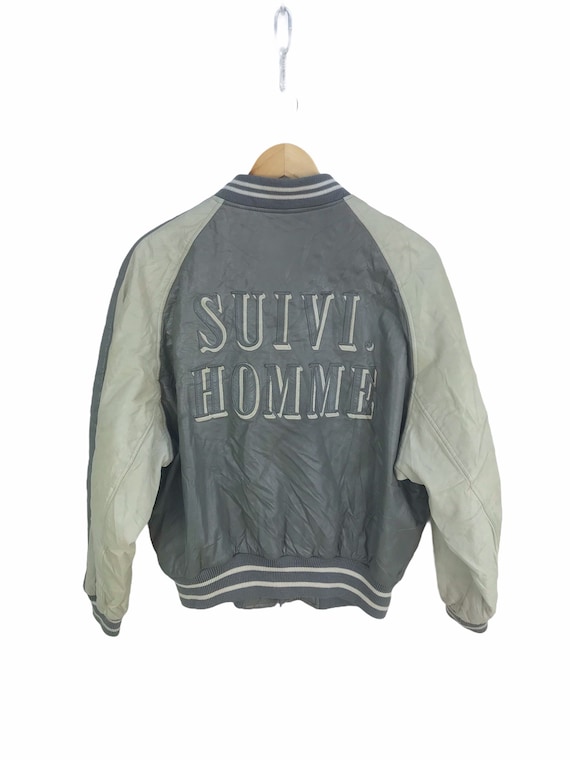 ヴィンテージ Suivi Homme 牛革レザージャケット / サイズ M - Etsy 日本
