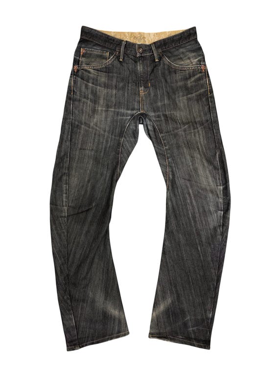 Vintage Edwin Function Distressed Denim Jeans Wai… - image 2