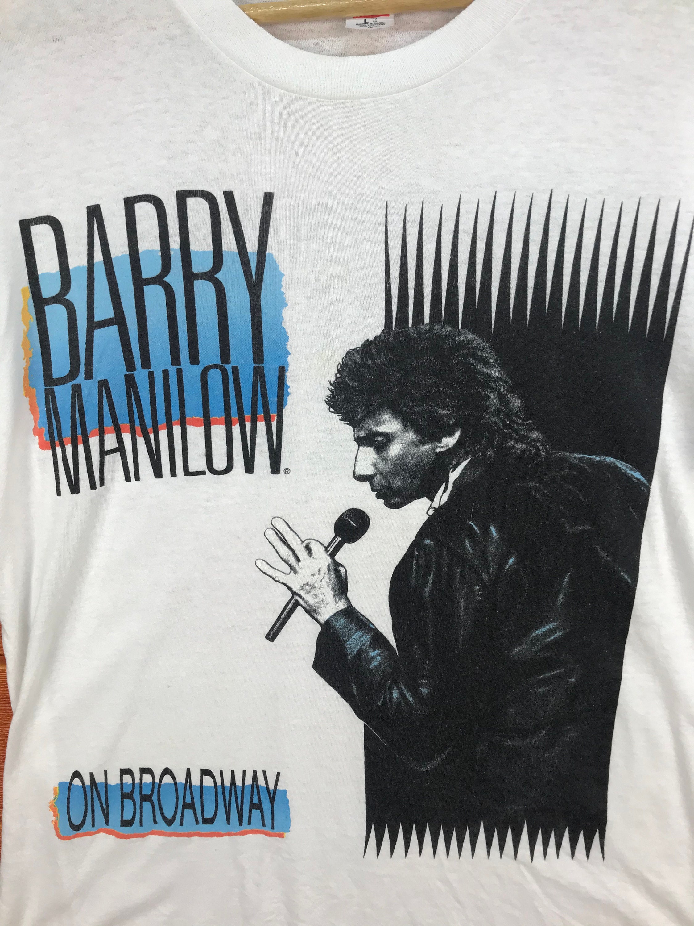 Vintage 80s Barry Manilow on Broadway Tour T-shirt, Medium - Etsy
