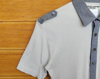Vintage KATHARINE HAMNETT LONDON Stretchable Polo Shirt