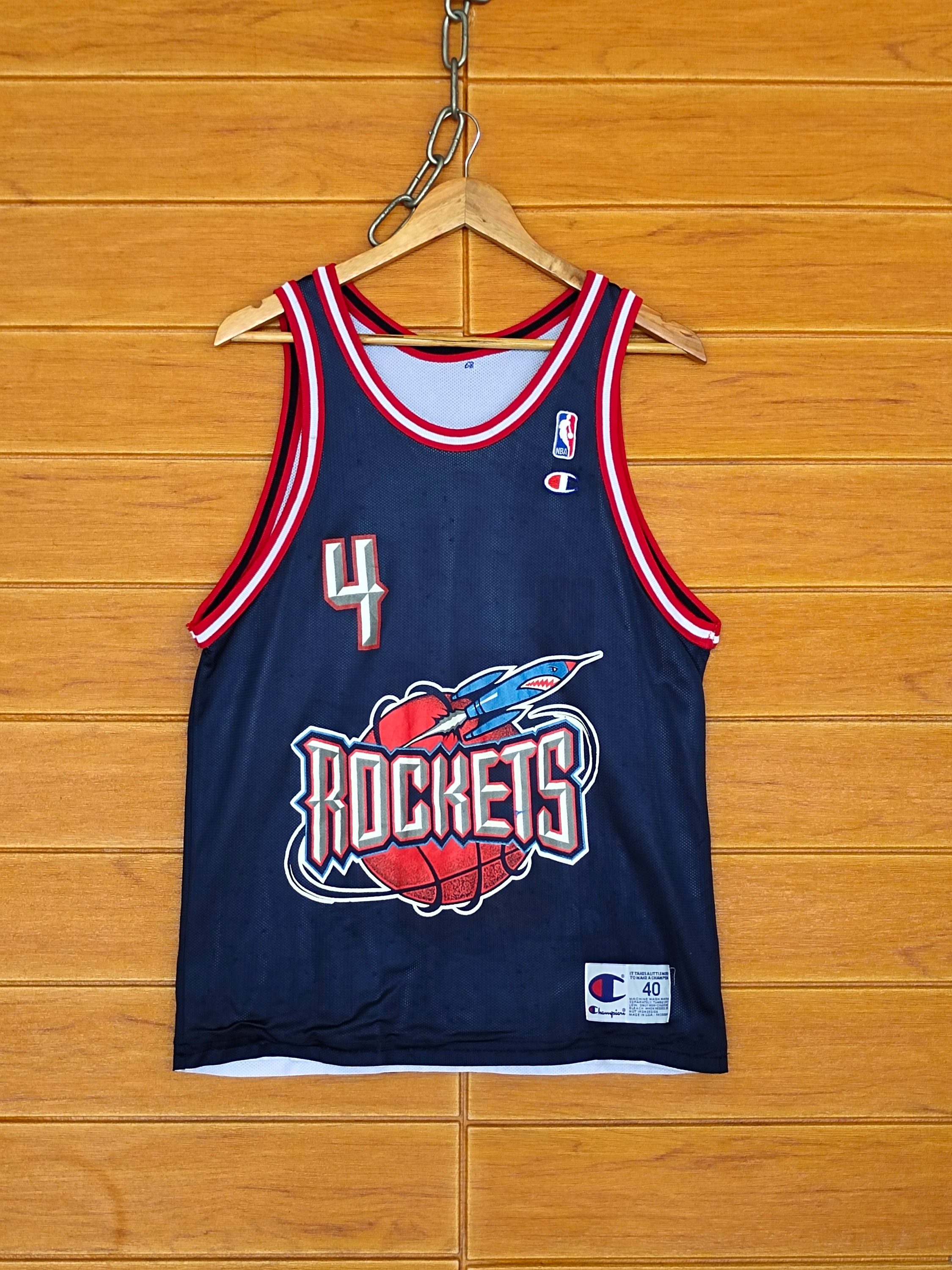 ROBERT HORRY HOUSTON ROCKETS NBA JERSEY BASKETBALL CHAMPION Sz 48