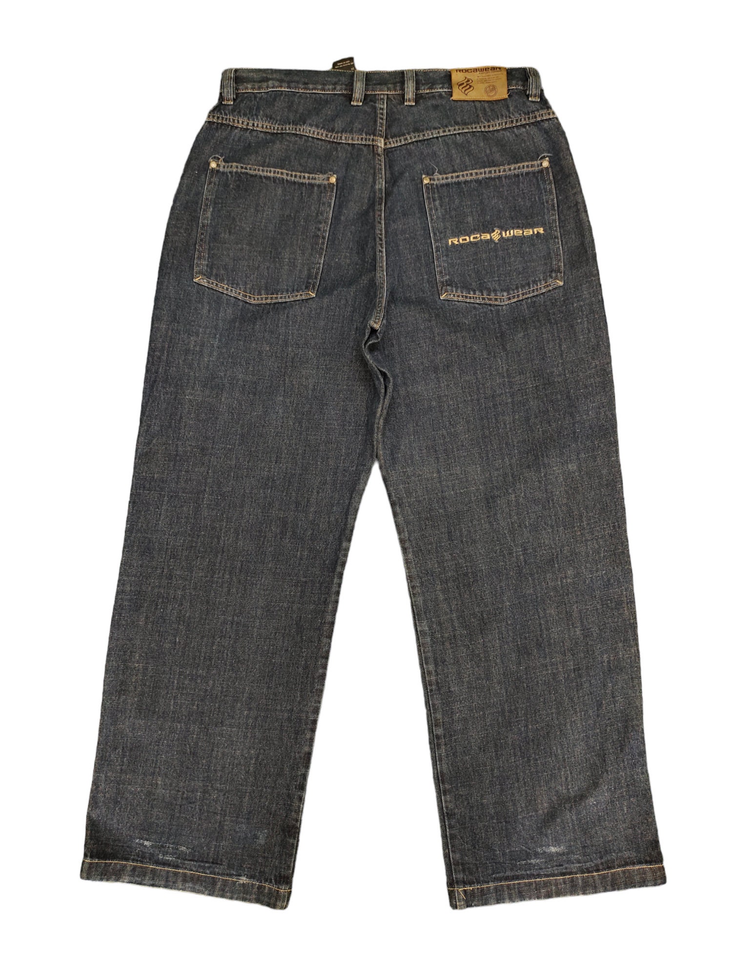 W36x32 Baggy Jeans Rocawear Denim Wide Loose Y2k Streetwear
