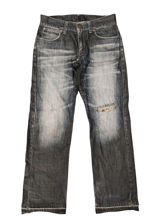 Vintage Y2K Black Number Faded Jeans, Japan Streetwear, Waist 30