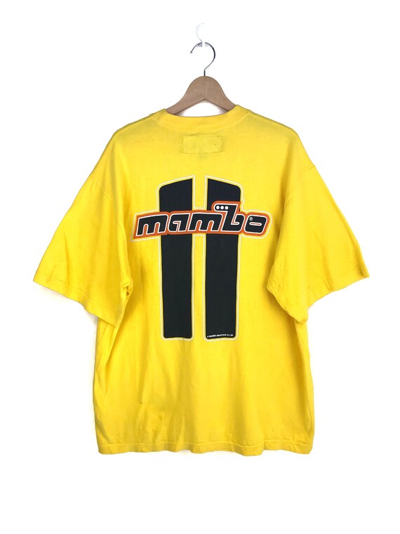 Vintage 90s MAMBO Australia Yellow Shirt / 1996 Ma