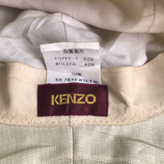 Rare Archival Vintage KENZO Patchwork Striped Hat - image 5