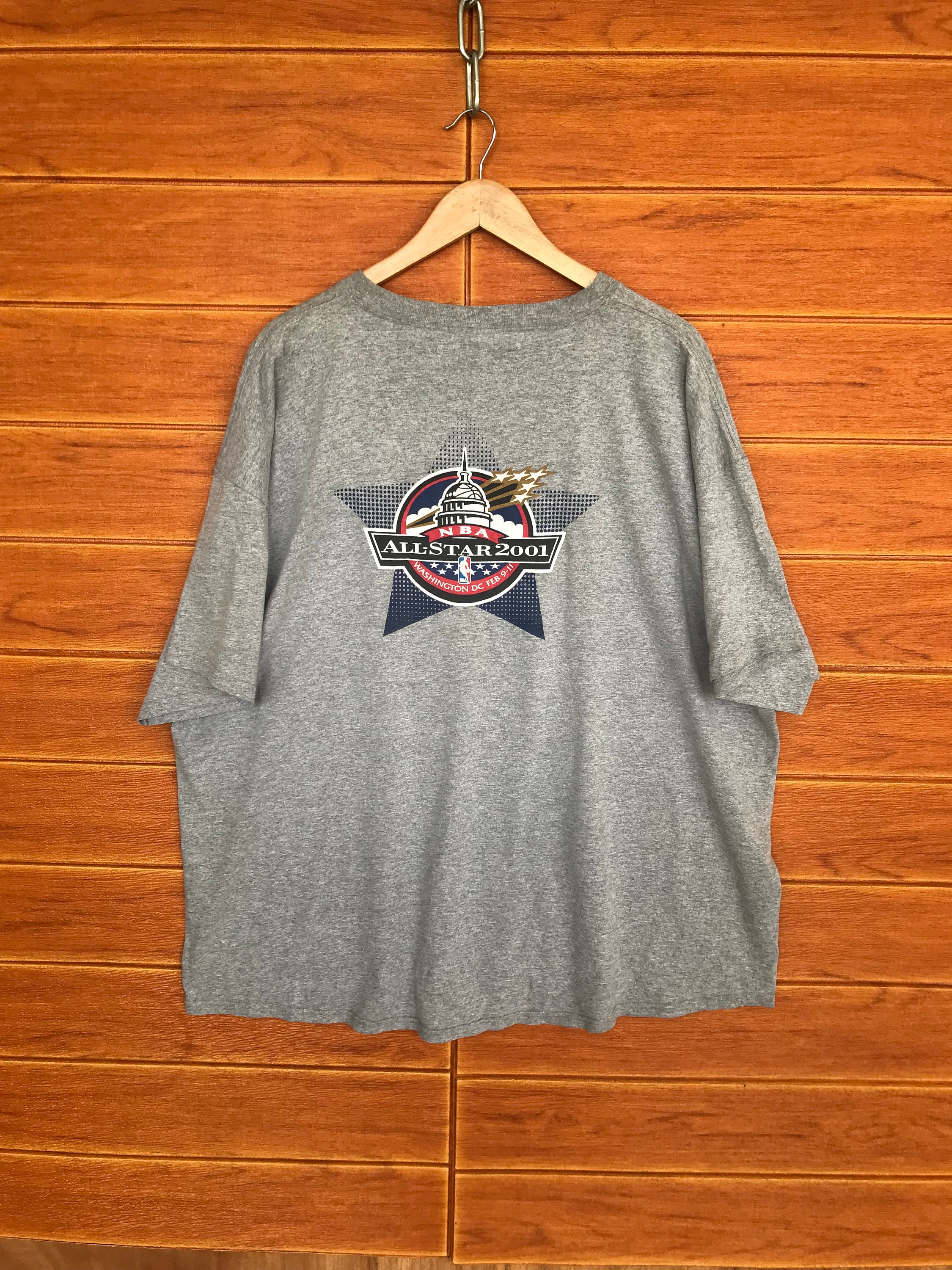 Vintage Nike NBA All-star 2001 T-shirt, Washington DC, Size XXL
