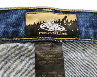 Vintage PNB Nation Baggy Jeans: Y2K Hip Hop Wide Leg (w38x32.5) - Etsy