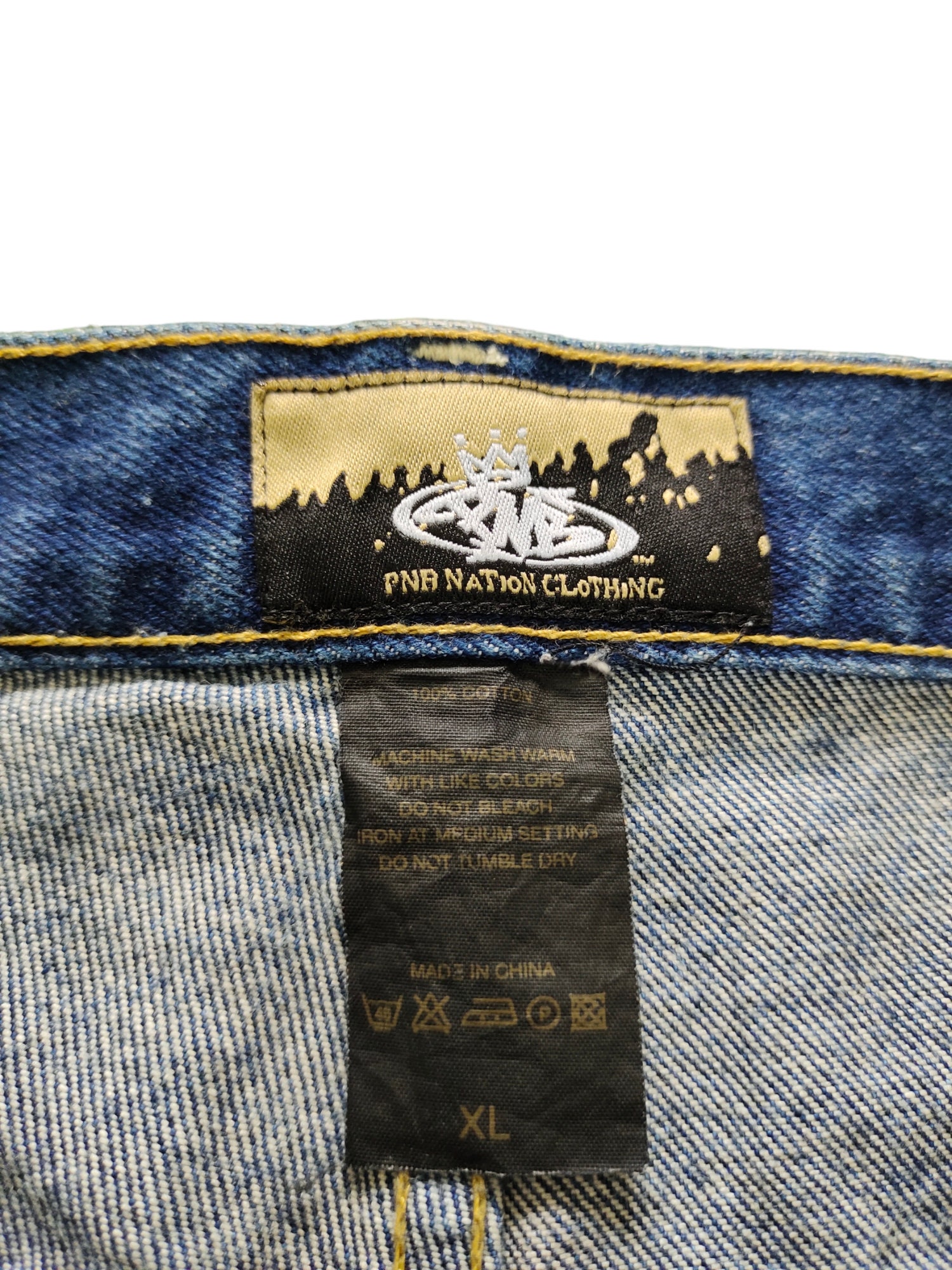 Vintage PNB Nation Baggy Jeans: Y2K Hip Hop Wide Leg (w38x32.5) - Etsy