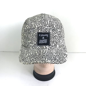 Rare Vintage Keith HARING OFFICIAL All Over Print 5 Panel