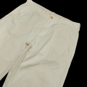 W32x33 Vintage 45rpm Japan White Trouser Pants Waist 32
