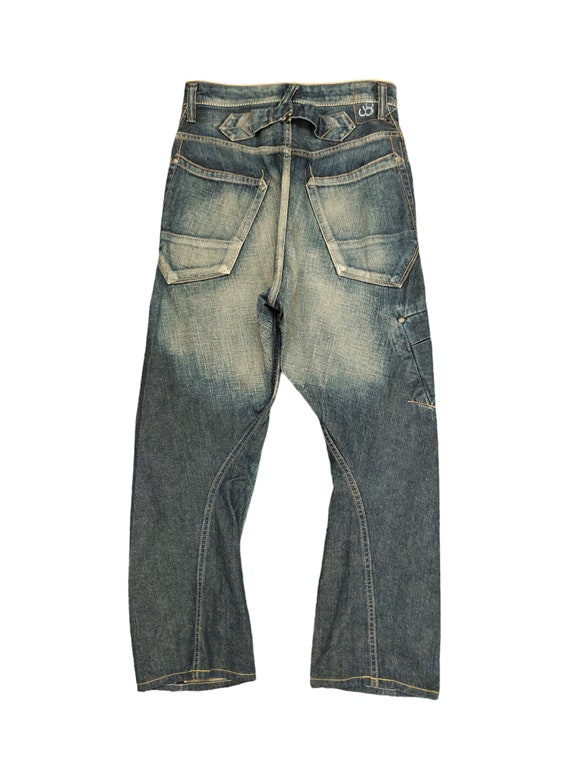 W29x25 Vintage 1990s Jonhbull Spiral Cut Selvedge Denim Pants 