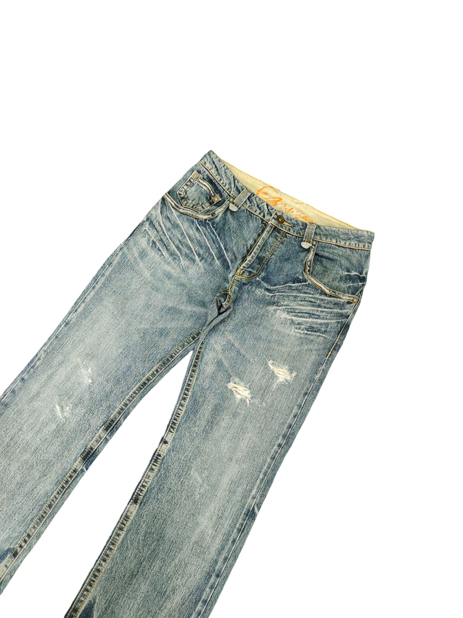 超話題新作 W31x34.5 Jeans Denim Distressed Zegna by EZ Vintage 香水(男性用)