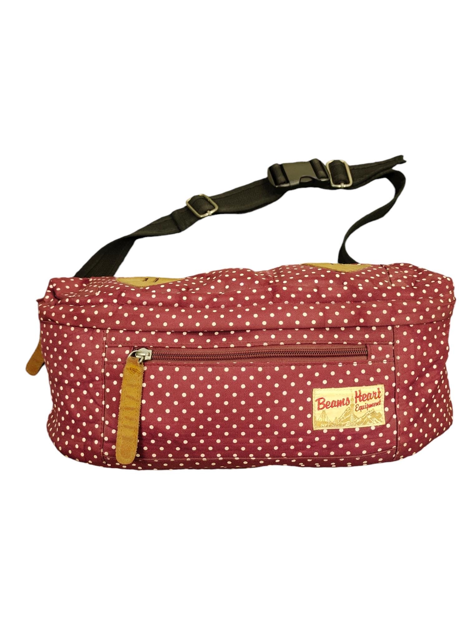 Vintage Beams Heart Polkadot Crossbody Bag - Etsy