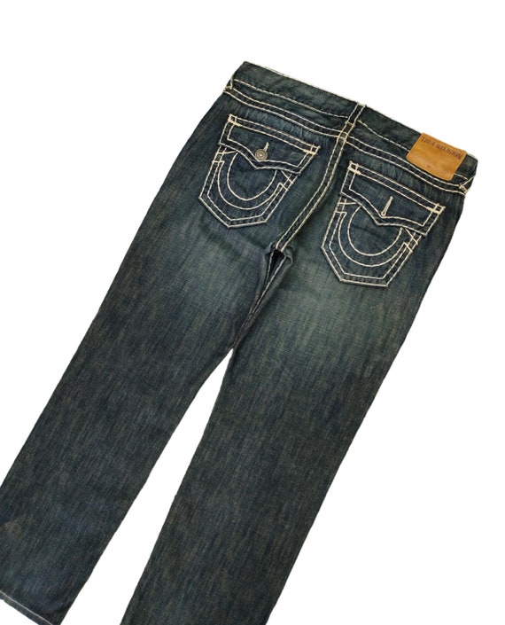 W38x31 Vintage Y2k True Religion Big Stitch Denim Pants Streetwear