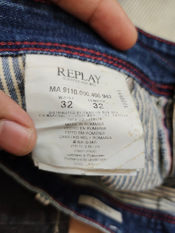 Replay 'Resco' Hickory Fatigue Denim Pants Workwe… - image 8