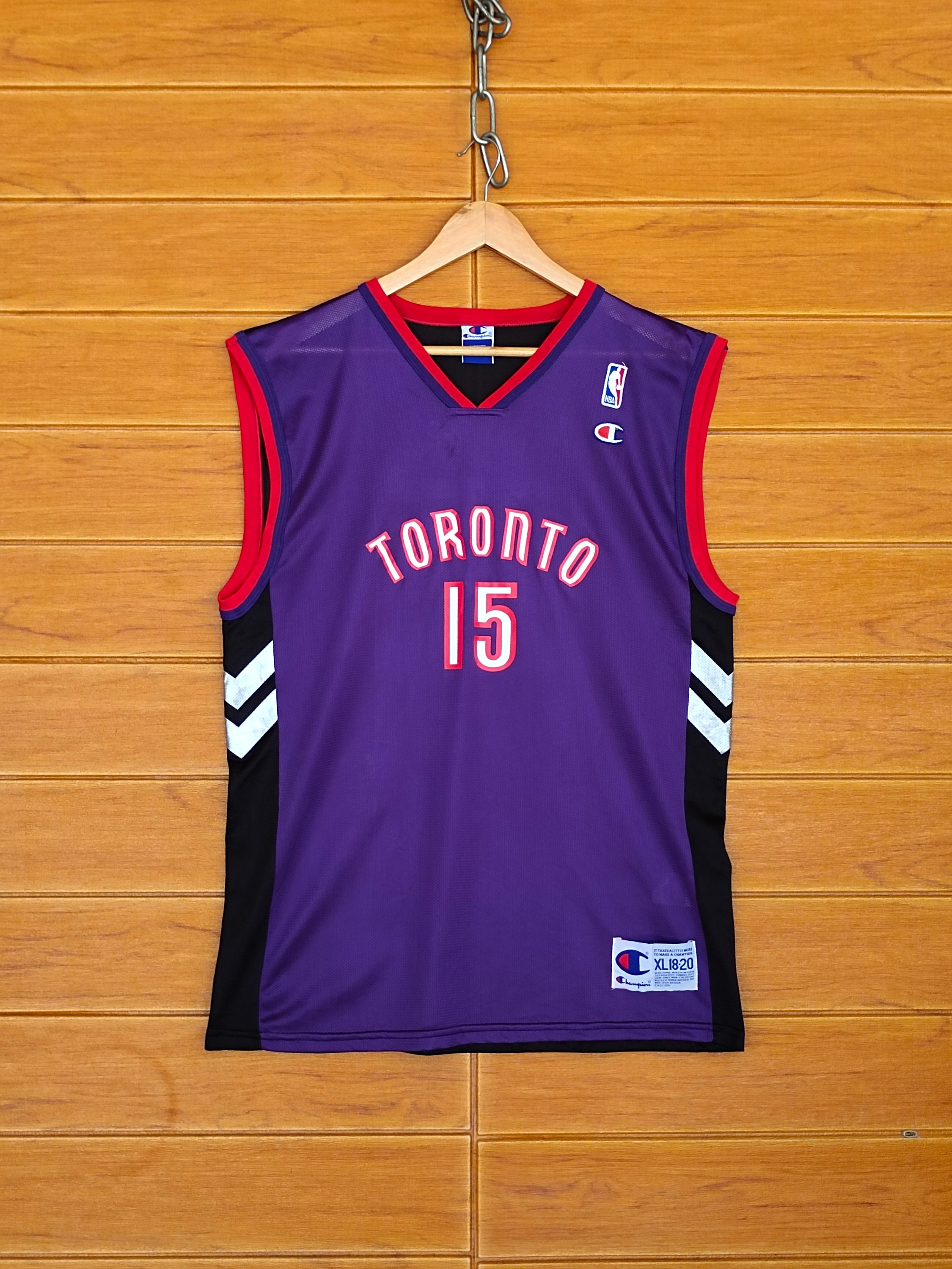 Toronto Raptors Vince Carter Vintage Champion NBA Jersey XL 