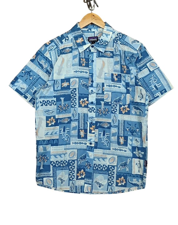 Vintage 00s Patagonia Organic Cotton Hawaiian Shirt / Baroque 