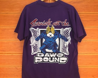 Camiseta vintage de los 90 de Top Dawg: estilo urbano americano, rap graffiti (talla L)