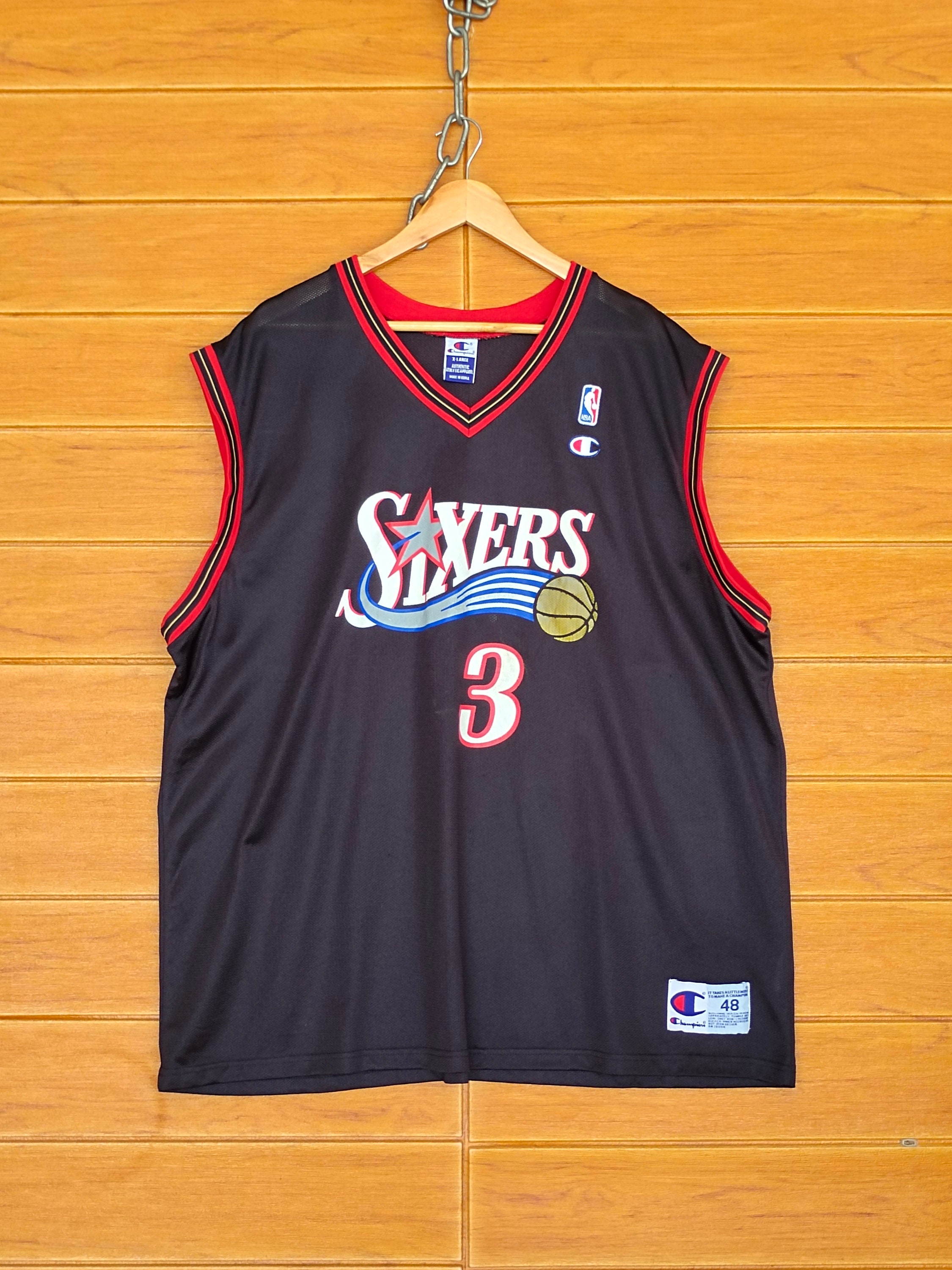 2910円 格安即決 オーセンティック チャンピオン NBA 76ers #3 アイバーソン サイズL 2910円 格安即決 オーセンティック チャンピオン NBA 76ers #3 アイバーソン サイズL