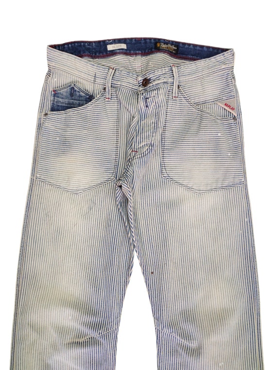 Replay 'Resco' Hickory Fatigue Denim Pants Workwe… - image 3