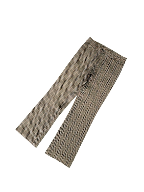 W28x28.5 OG Flare Pants Tornado Mart Checkered Plaid Bootcut