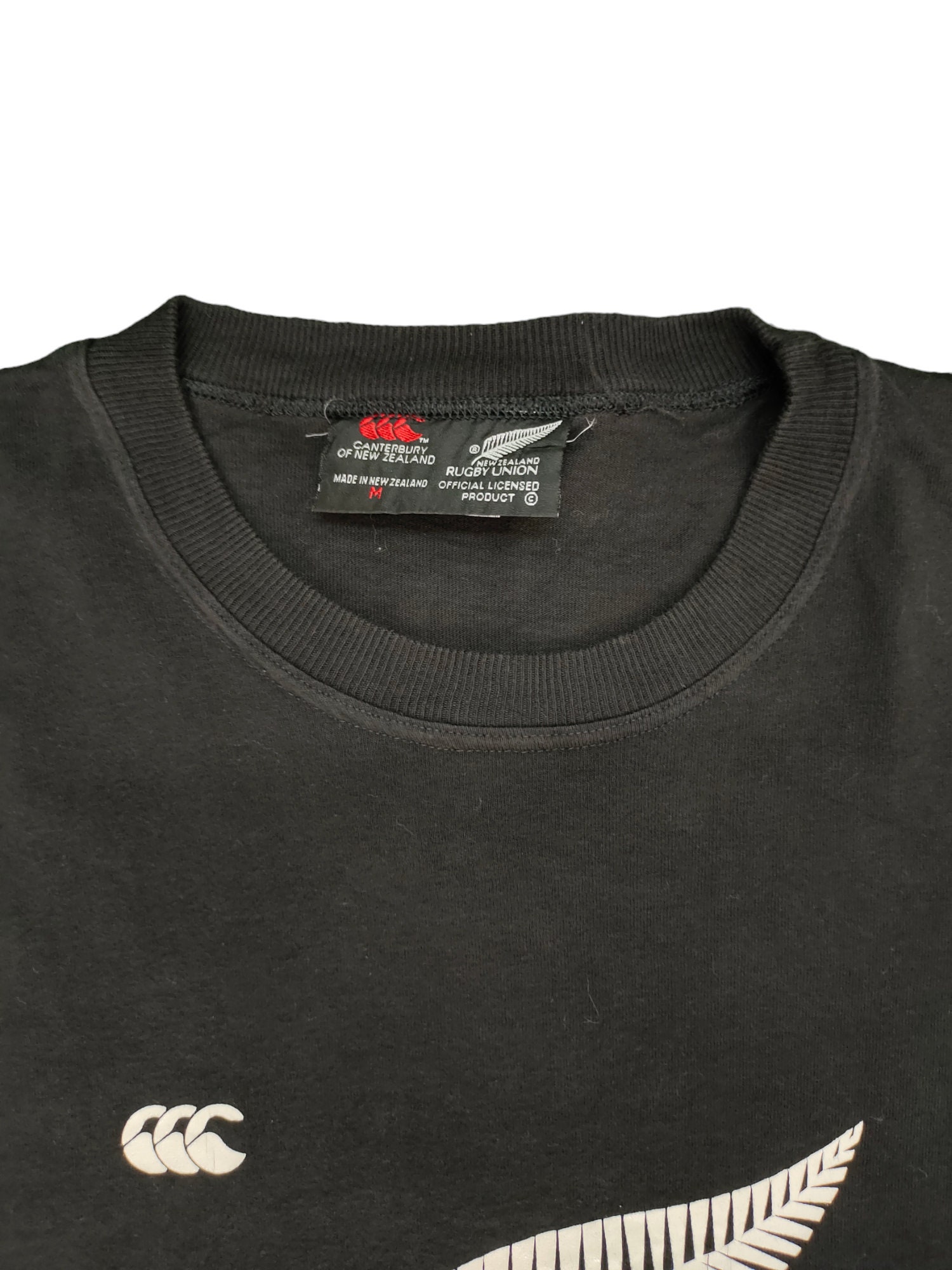Vintage 90s Canterbury All Black New Zealand Rugby T-shirt