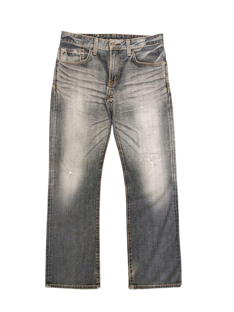 Vintage Edwin 503 Regular Clawmark Distress Faded Jeans, Comme Des Garcons Undercover, Waist 32 image 2