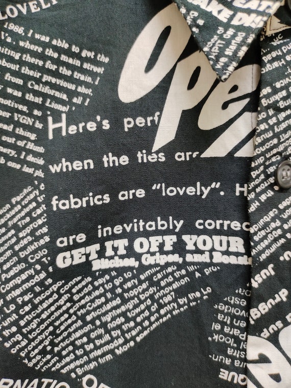 Vintage Idolharry Japan Poem Shirt / wtaps yohji … - image 5