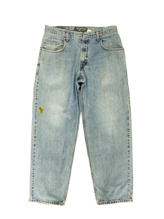 Vintage Levis Silver Tab Baggy Jeans - 90s Wide Leg Denim (w33x30