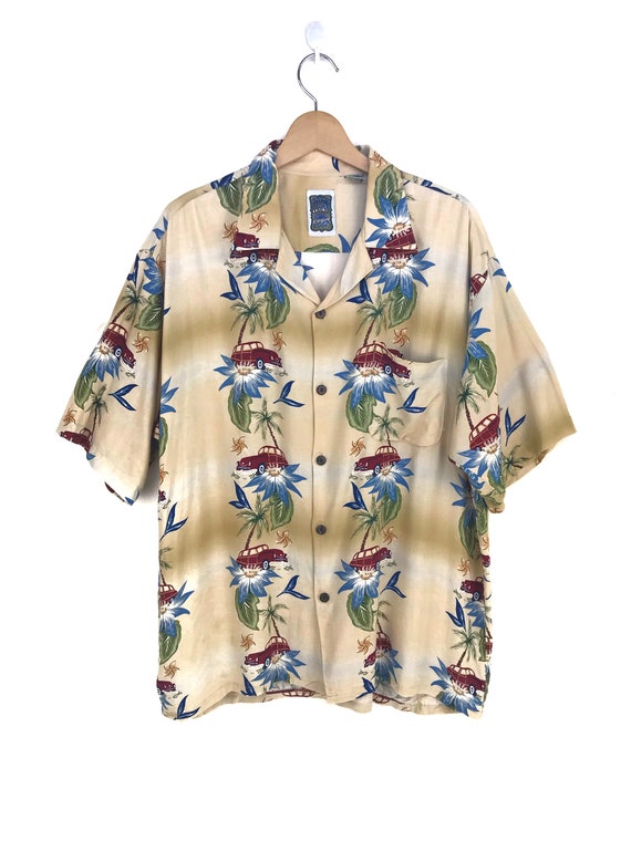 Vintage Ocean Current Classics Car Border Panel Hawaiian Shirt - Etsy