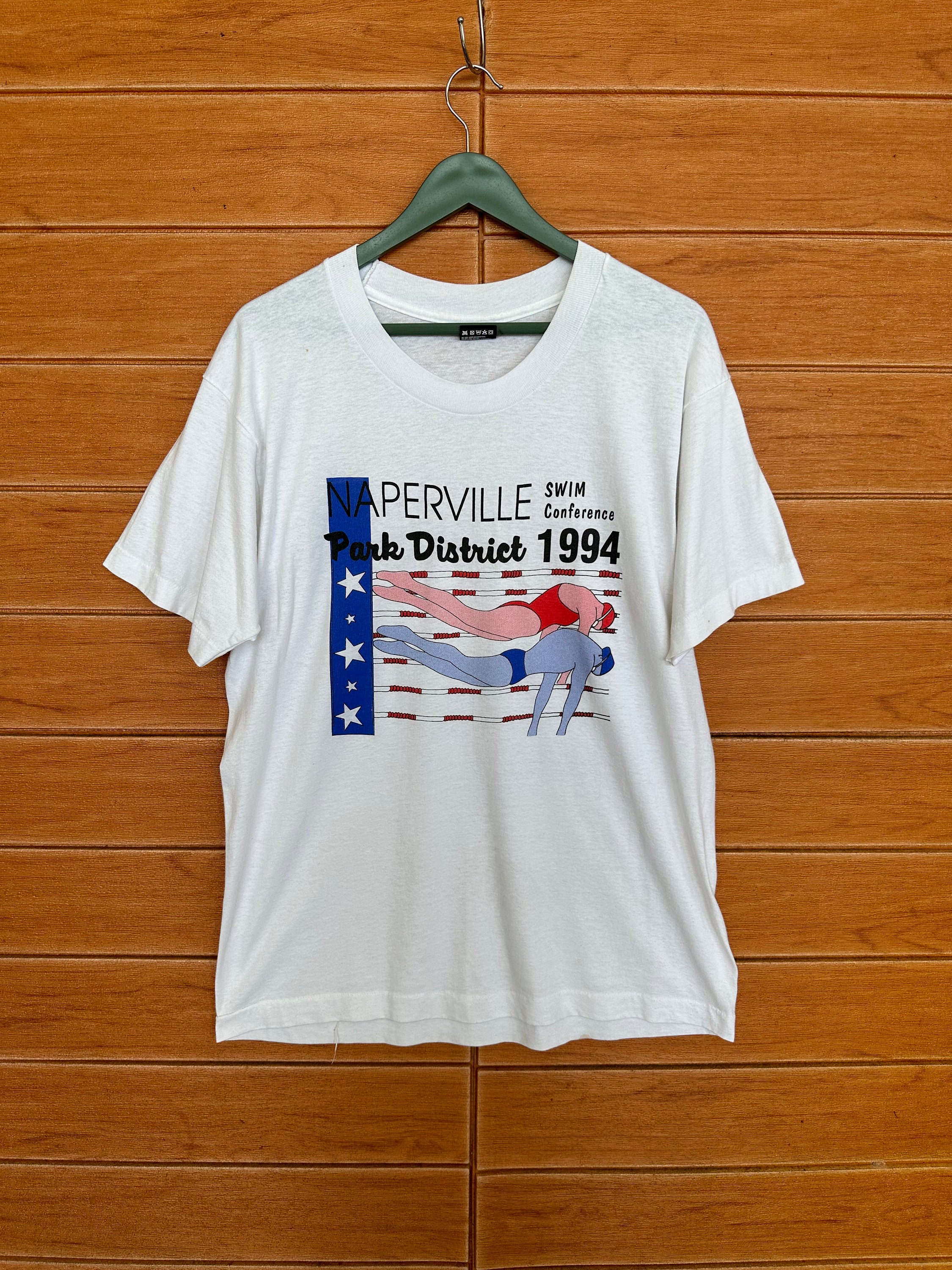 Vintage 90s Naperville Swim Conference T-shirt - 1994 Park