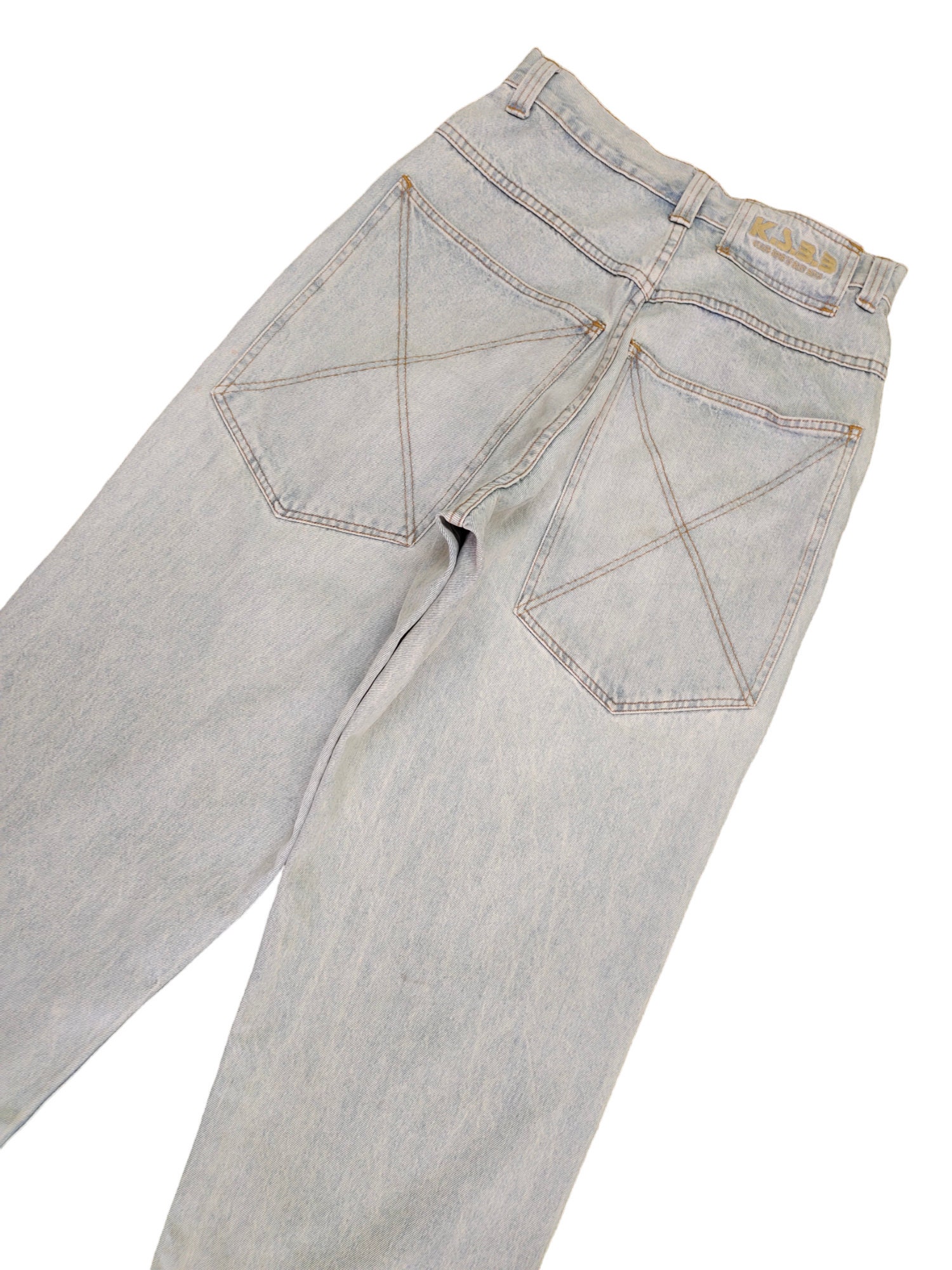 W29x27.5 Vintage Y2k Ksbb Big Back Pocket Baggy Denim Jeans W29x27.5 Vintage Y2k Ksbb Big Back Pocket Baggy Denim Jeans