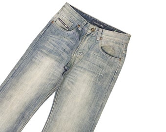 Vintage Diesel Sun Faded Denim Jeans Street Le Grande Bleu, wenn sechs neun Hysteric Glamour Taille 30 war