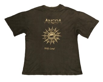 Vintage 90s Angra 'holy Land' Metal Band T-shirt Size L - Etsy Denmark