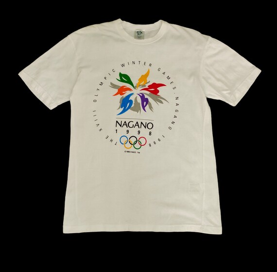 Vintage 1998 Nagano Olympic Winter Games T-shirt Size M - Etsy