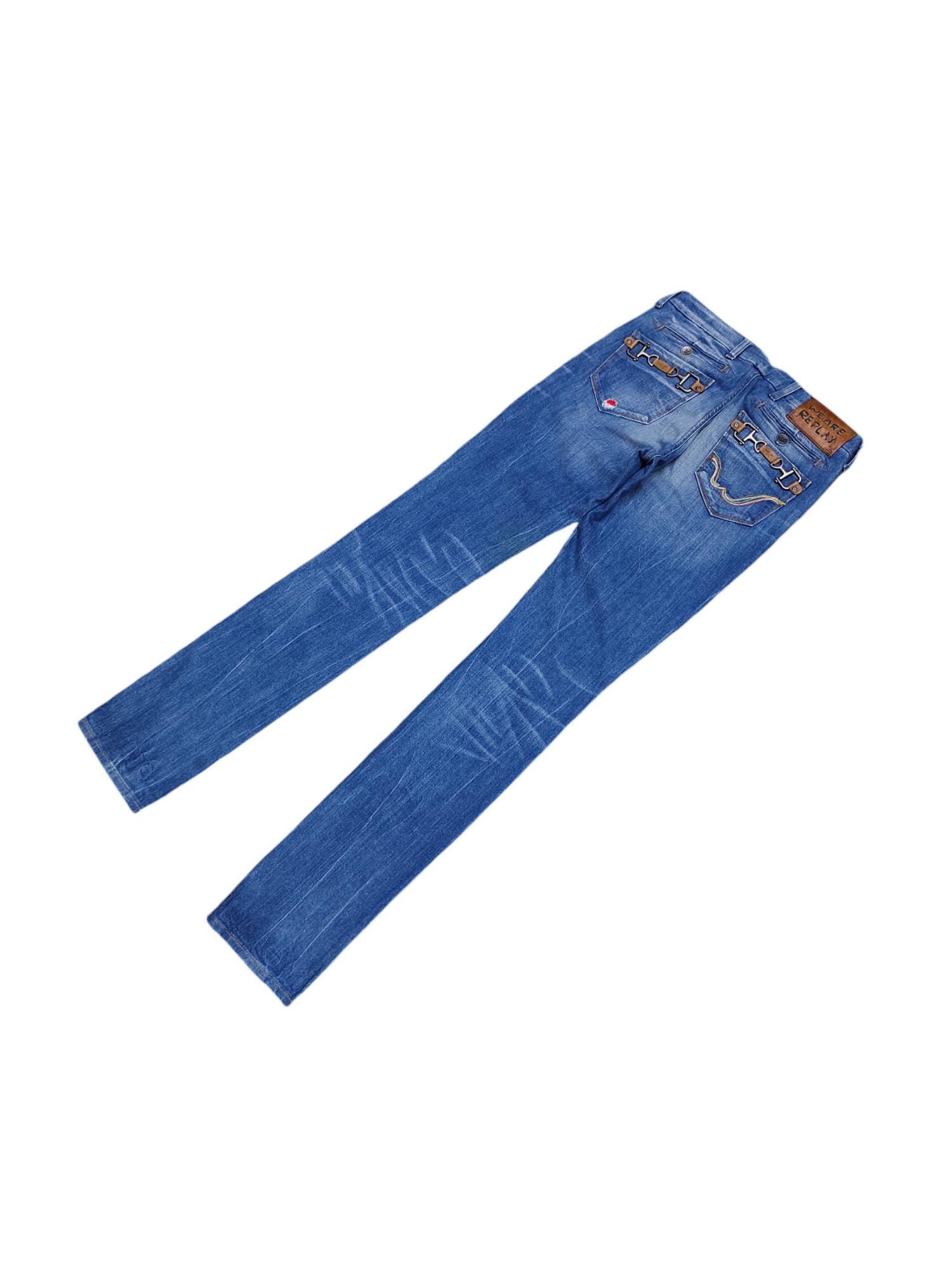 Jeans Replay Mini 50 Years Bleu Foncé Taille 28/34 - Neuf Avec Étiquettes