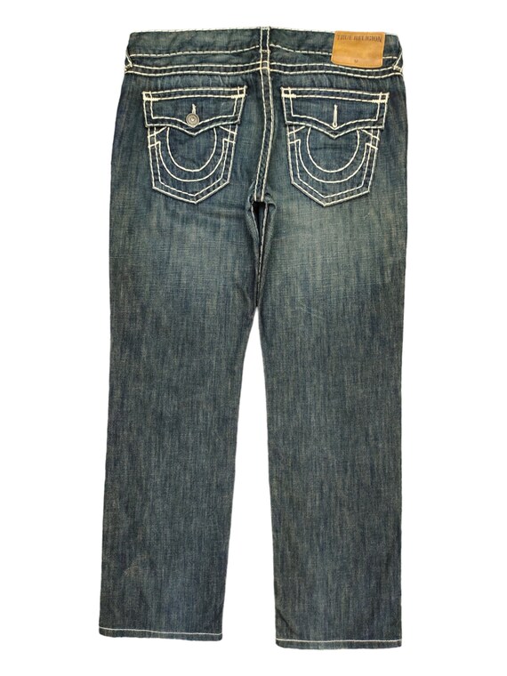 W38x31 Vintage Y2k True Religion Big Stitch Denim Pants Streetwear