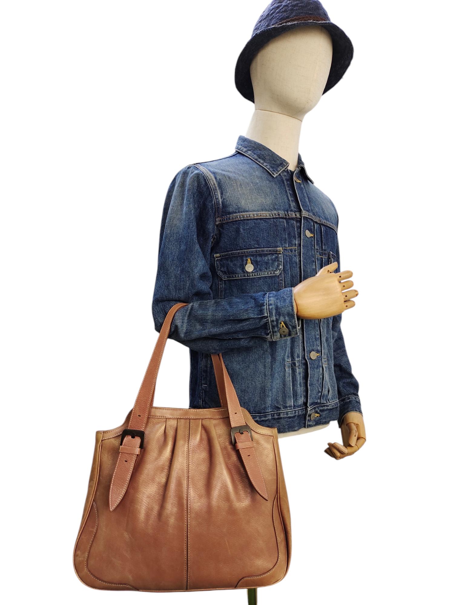 Vintage Sazaby Leather Shoulder Tote Bag - Patina Finish - Etsy