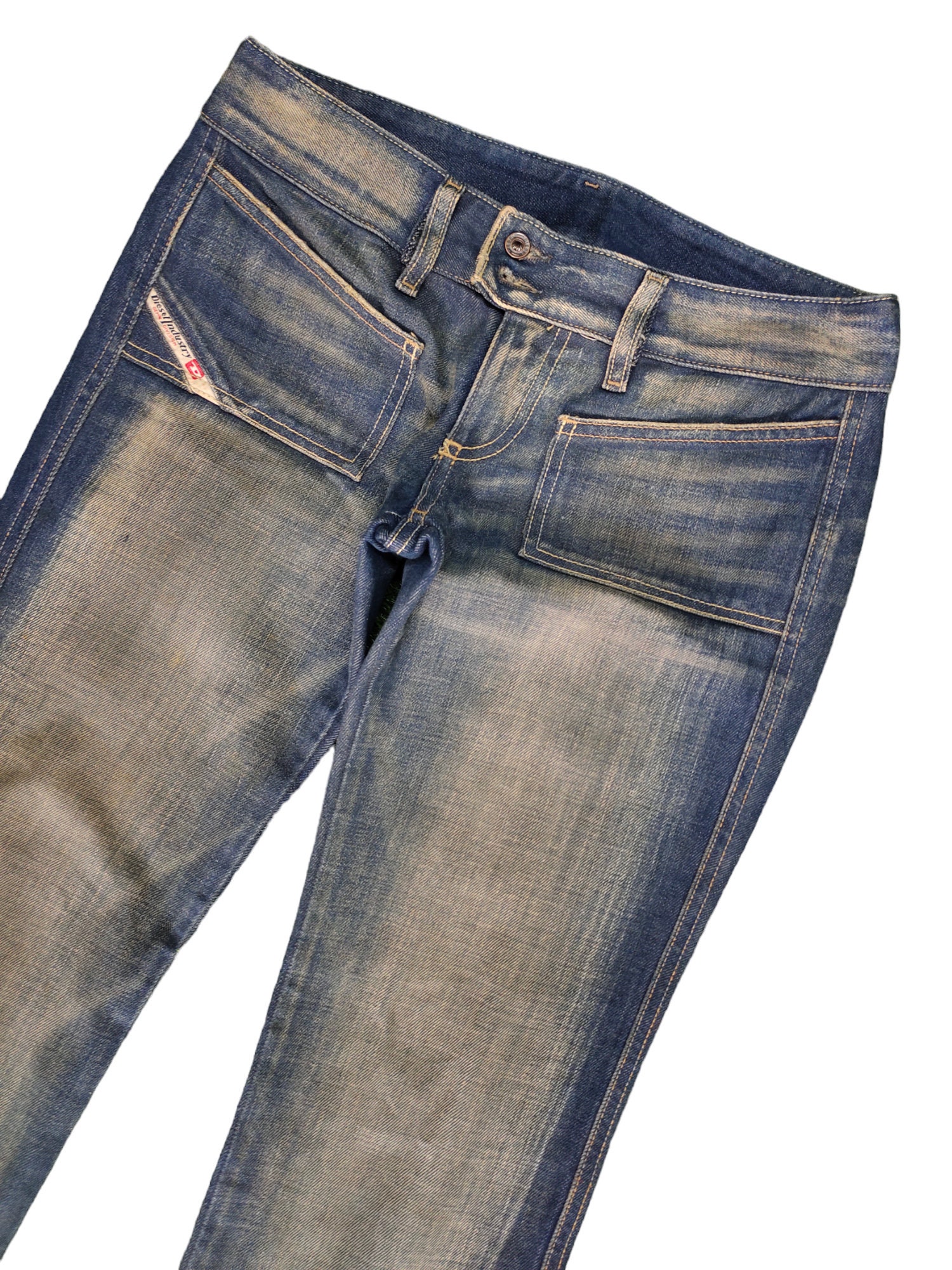 W28x28.5 Flare Jeans Diesel Faded Boot Cut Y2k Mudmax Low W28x28.5 Flare Jeans Diesel Faded Boot Cut Y2k Mudmax Low