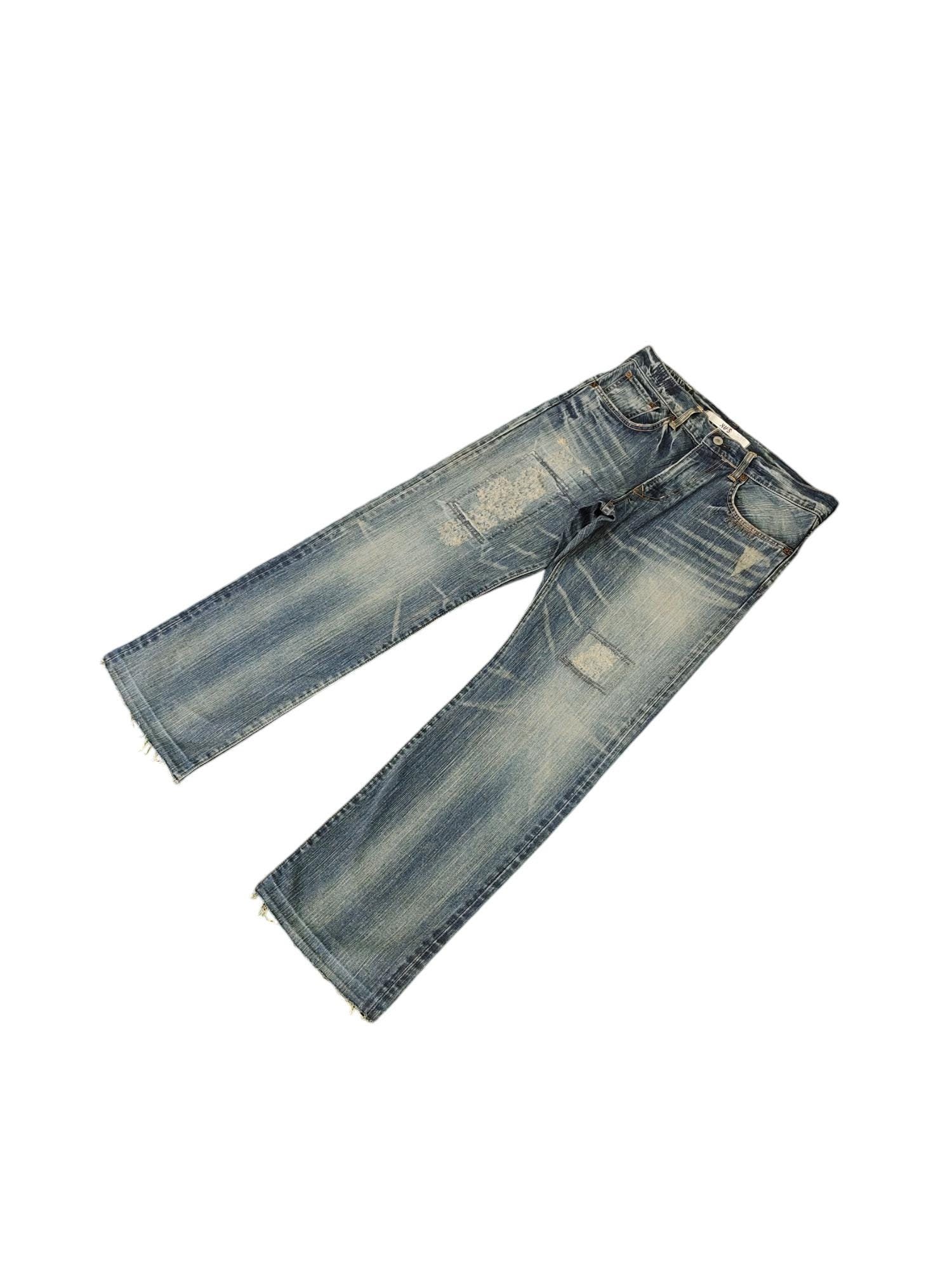 Edwin XV-S Loose Jeans W32: Distressed Faded Denim - Etsy