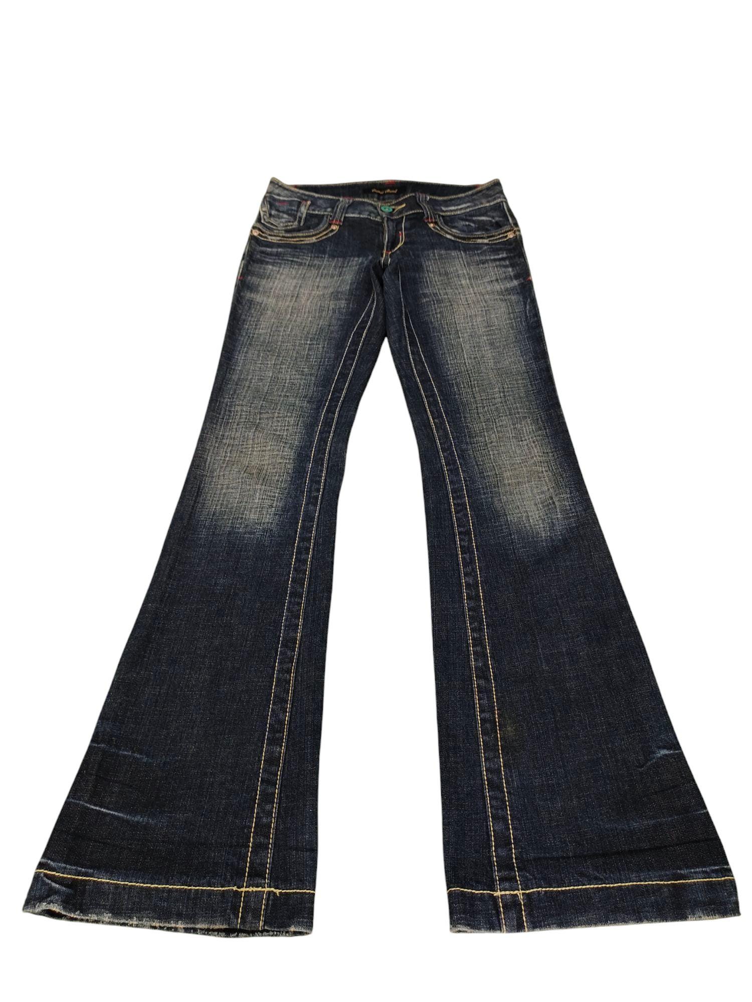 ヴィンテージ ローライズ フレア ジーンズ - Y2K ブーツカット デニム