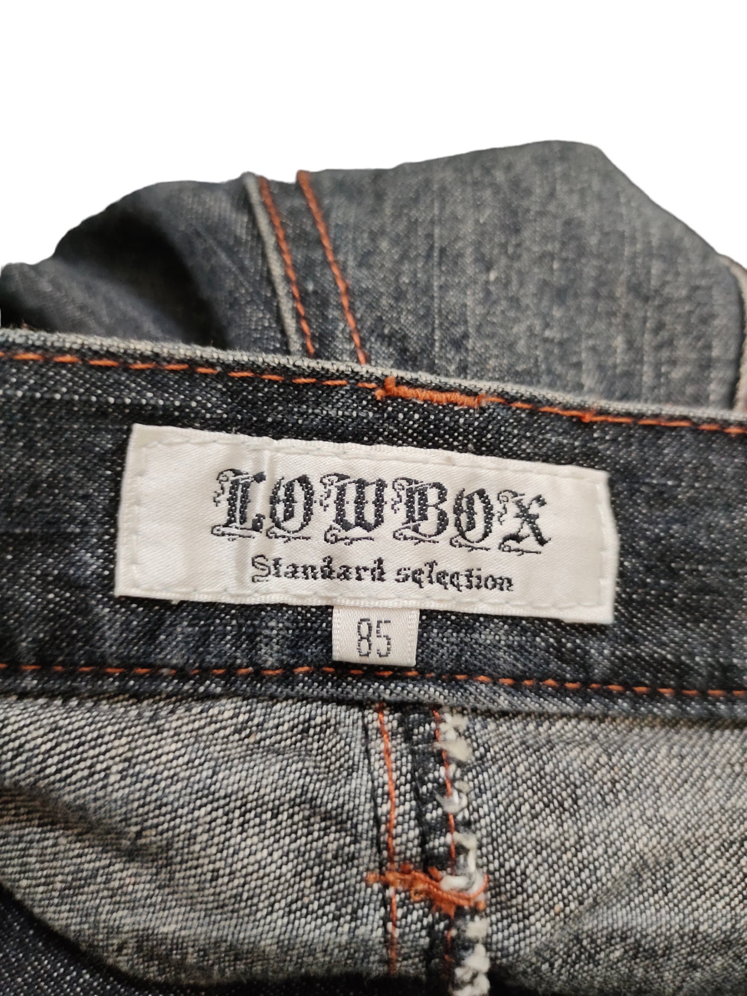 W32x32.5 Lowbox Japan Clawmark Denim Jeans Regular Vintage