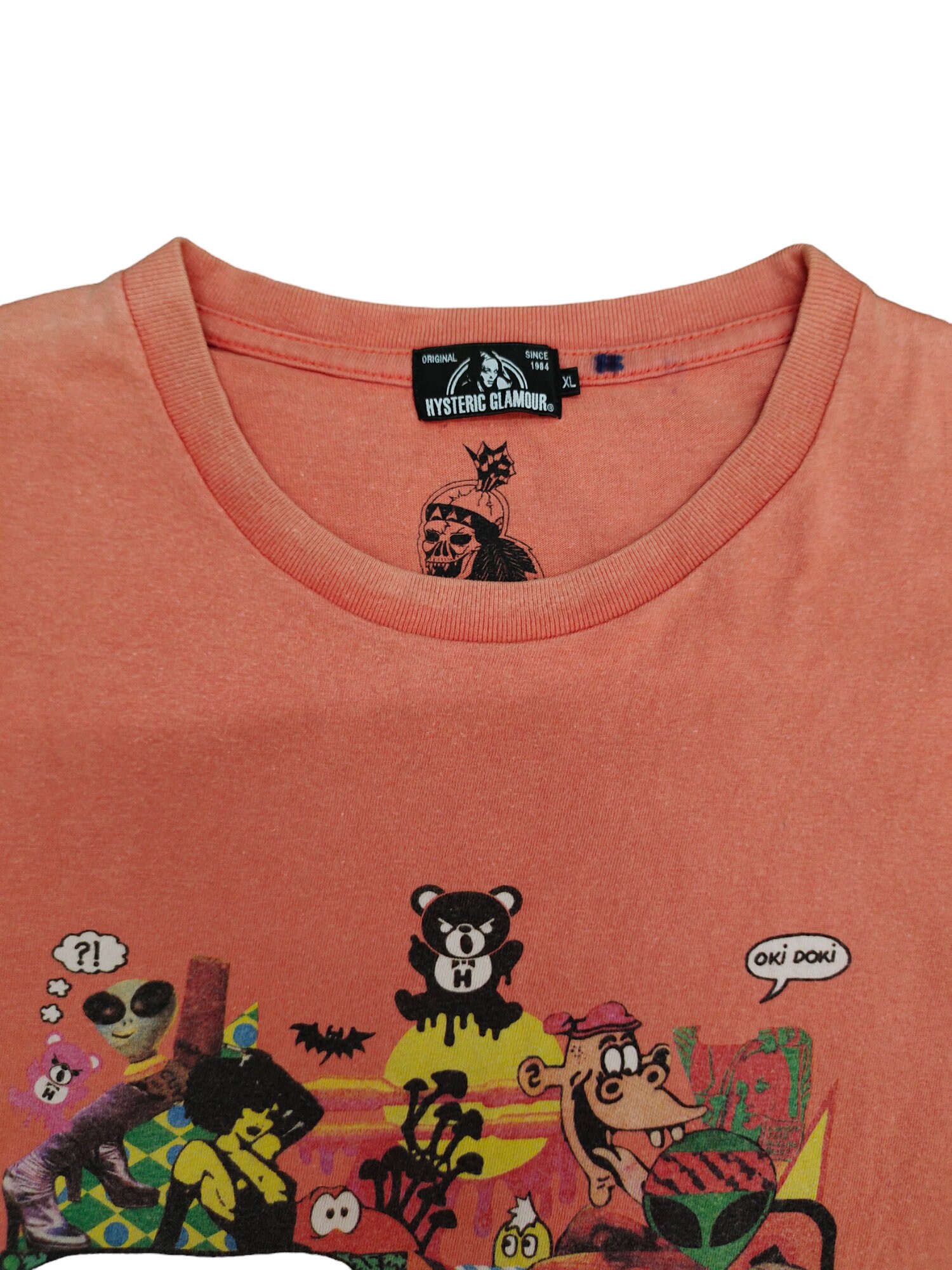 Vintage Hysteric Glamour X Skullux Pop Art T-shirt Y2k