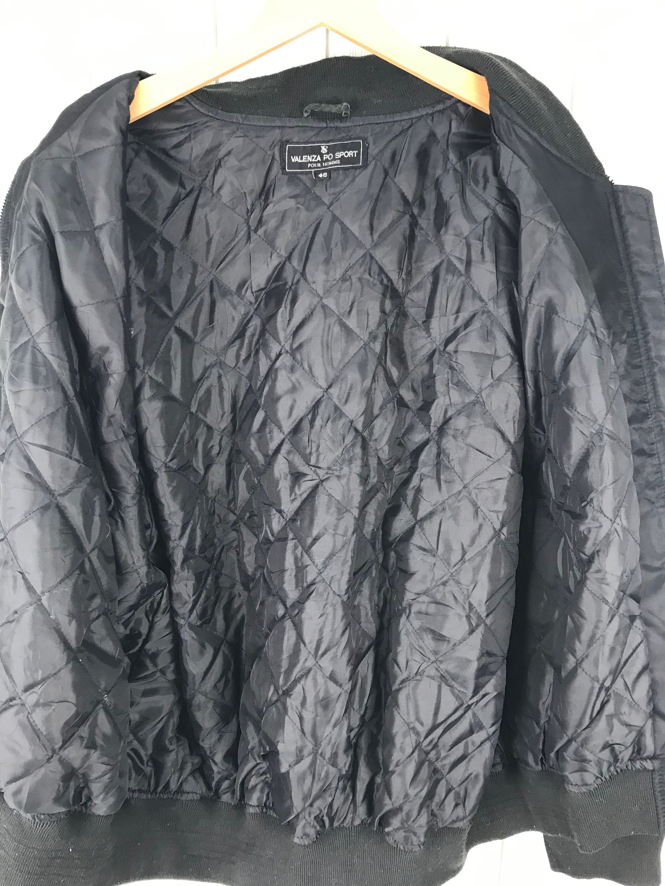 Valenza po VALENZA PO SPORTS ジャケット Rare Vintage VALENZA PO SPORT Pour Homme Quiltled Jacket