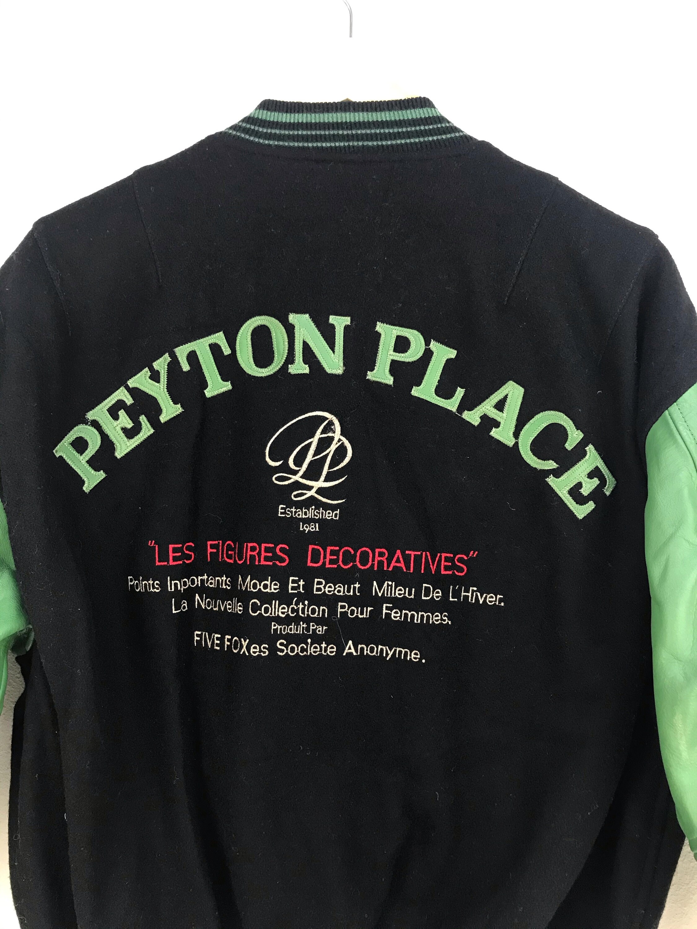 Vintage Peyton Place Varsity Jacket: Leather & Wool, Size M - Etsy 