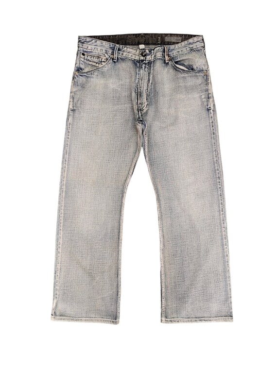 Vintage Levis Silver Tab Jeans: Baggy Bootcut Light Wash Denim