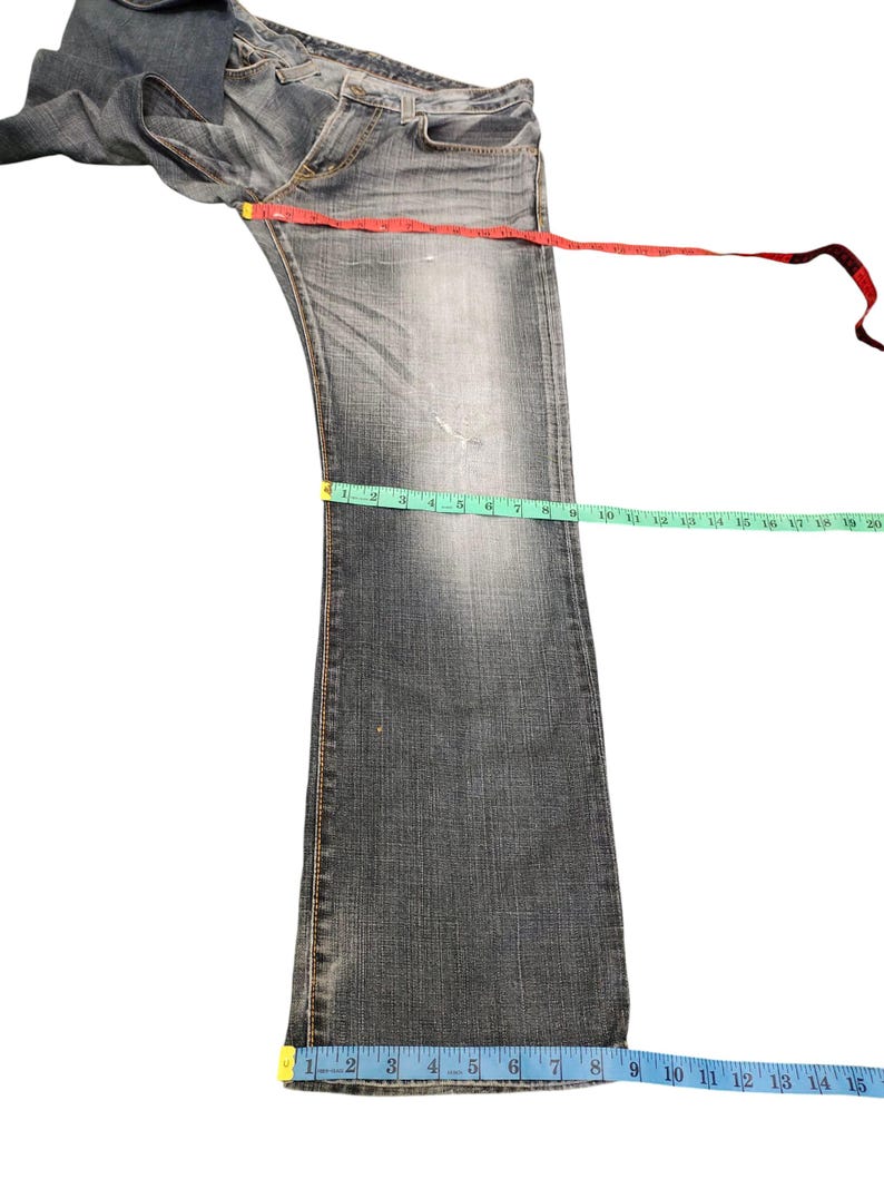 Vintage Edwin 503 Regular Clawmark Distress Faded Jeans, Comme Des Garcons Undercover, Waist 32 image 10