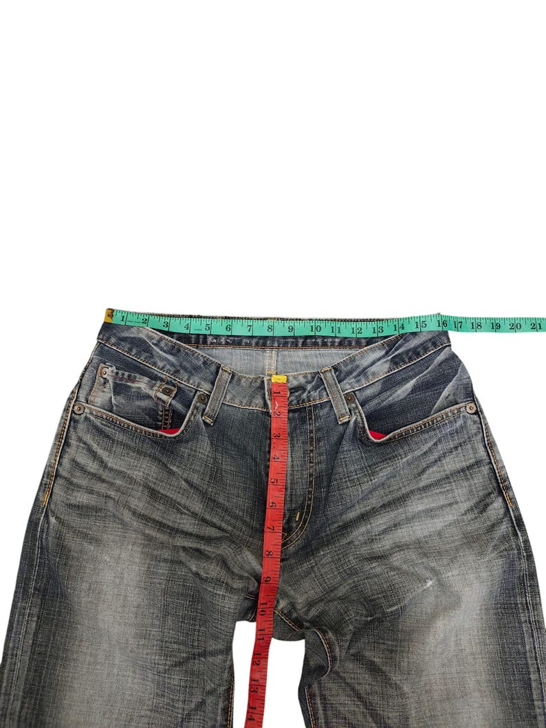 Vintage Edwin 503 Regular Clawmark Distress Faded Jeans, Comme Des Garcons Undercover, Waist 32 image 9