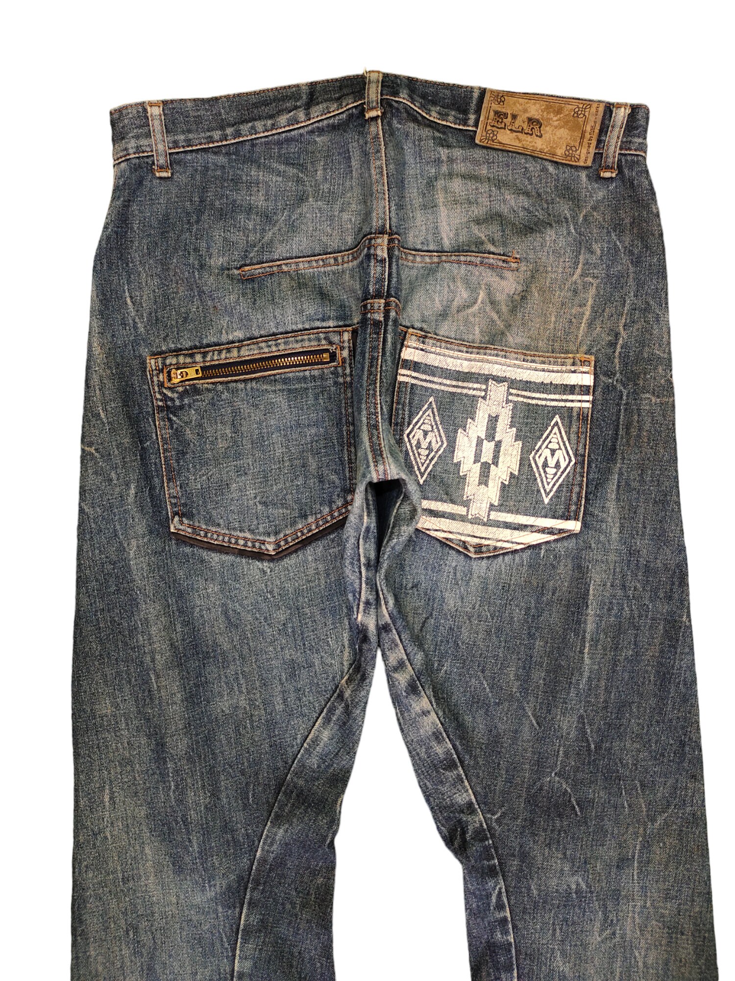 W34x31 Vintage Y2k Elr Japan Navajo Curved Denim Pants Ppfm W34x31 Vintage Y2k Elr Japan Navajo Curved Denim Pants Ppfm