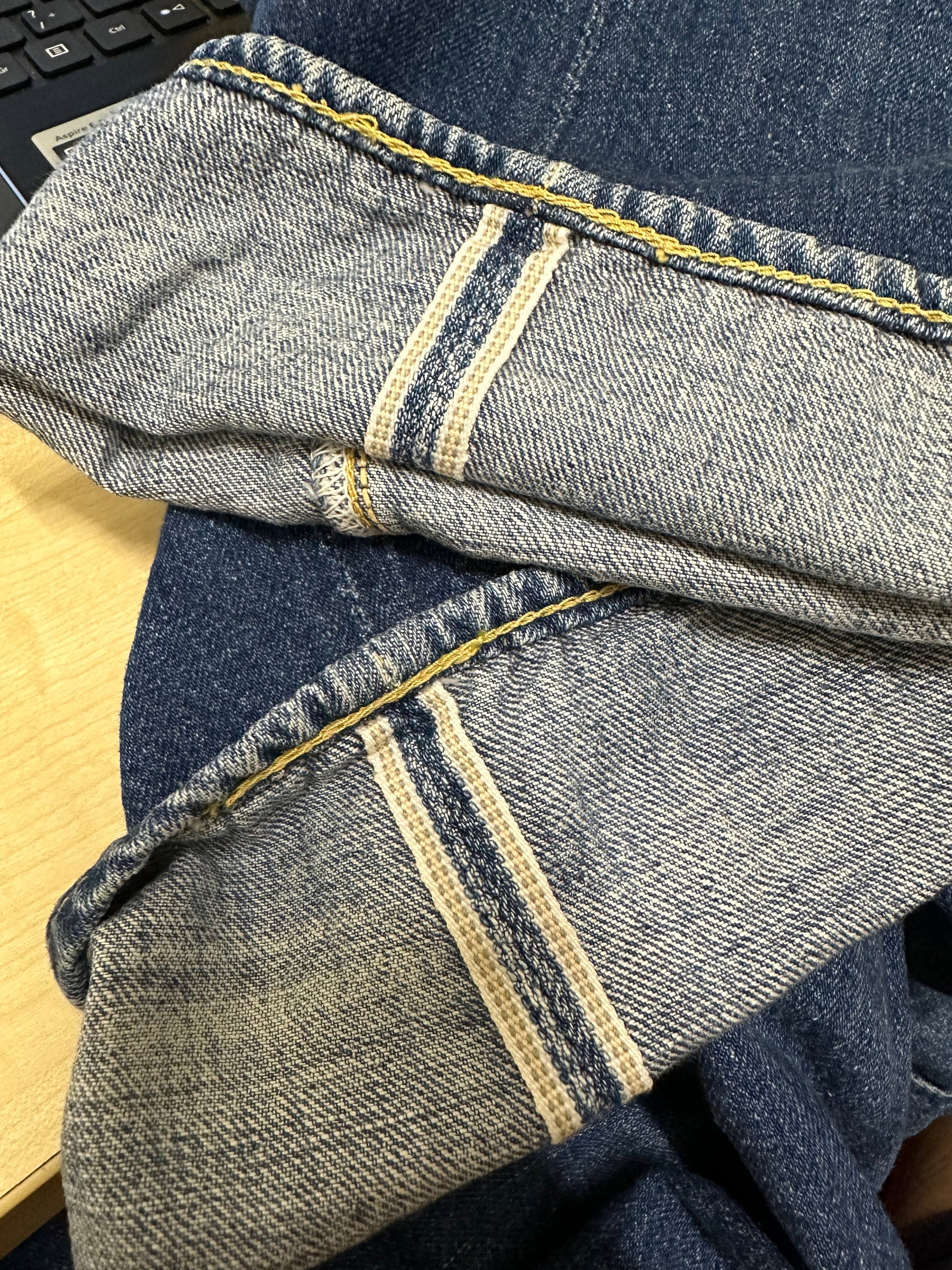 W29x26 Vintage Orslow X Beams Lot 701ZBB Drop Crotch